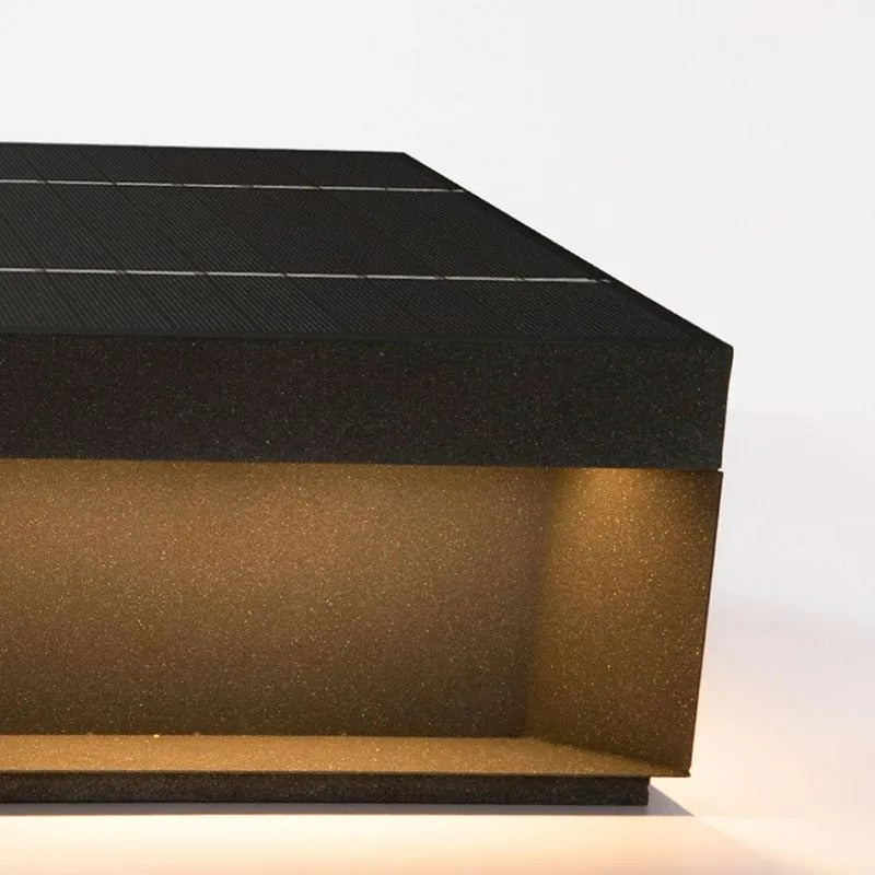 Vylno | Minimalist Geometric Column Solar Powered Outdoor Light