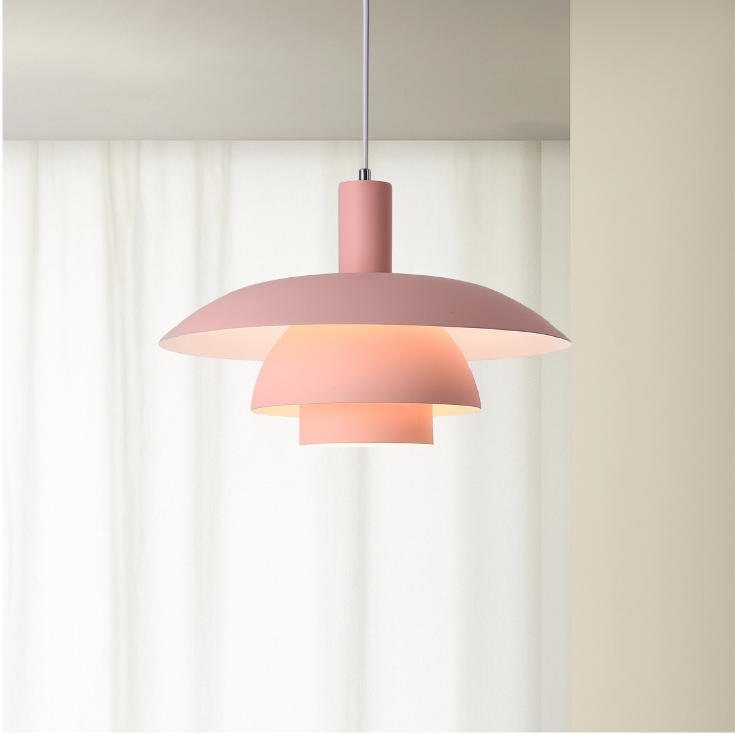 Dania | Minimalist Danish Style Layered Metal Pendant Light