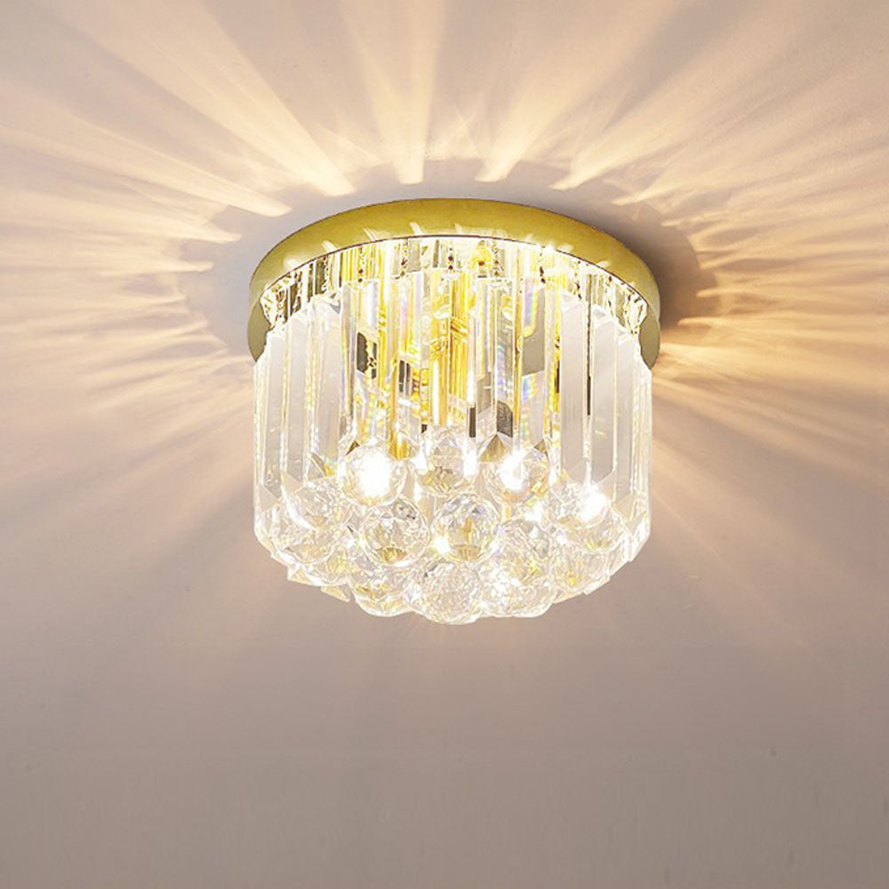 Prisma | Luxurious Crystal Prism Drum Ceiling Light
