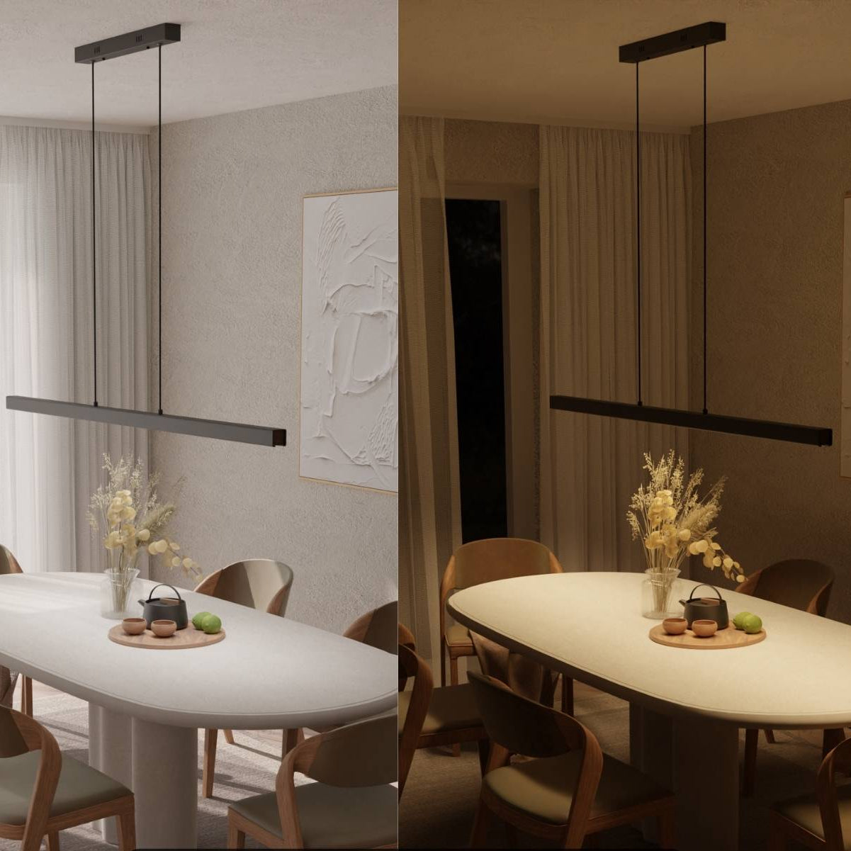 Lumis | Modern Linear Adjustable Pendant Light