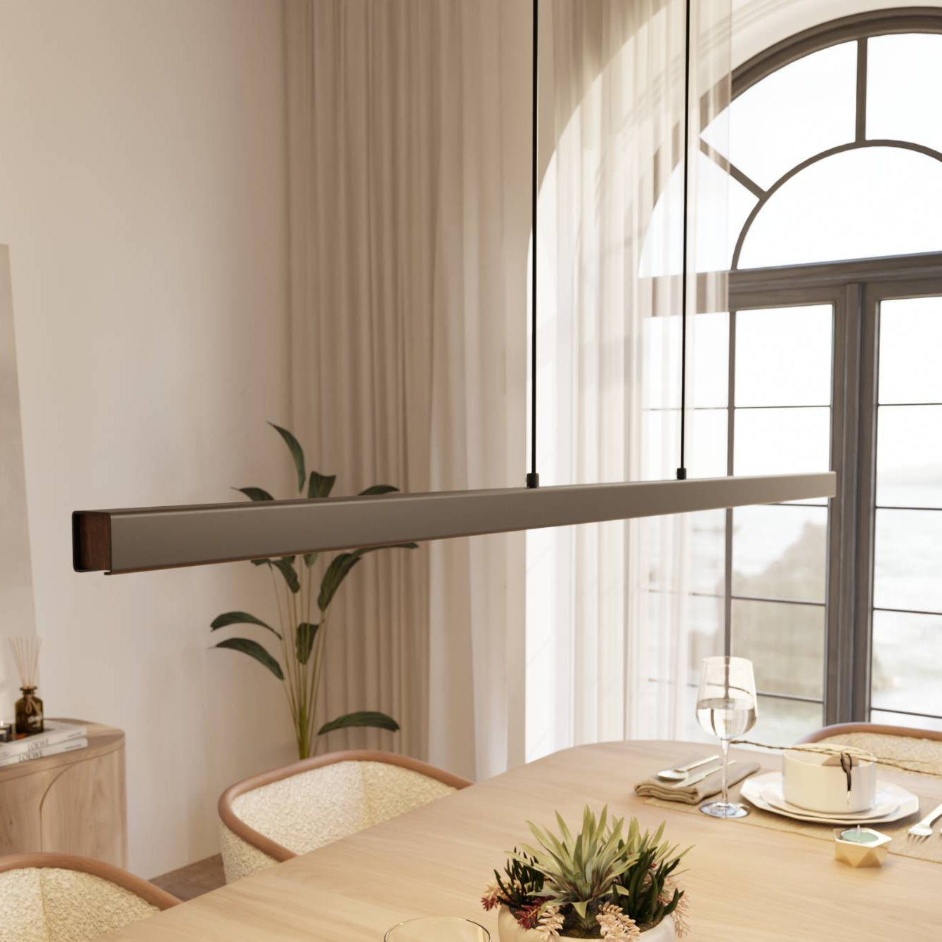 Lumis | Modern Linear Adjustable Pendant Light