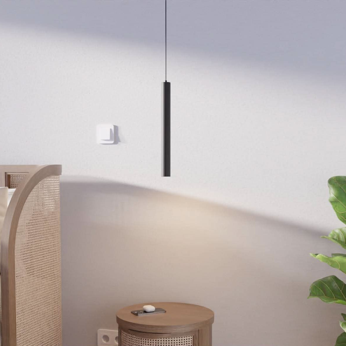 Cylia | Minimalist Cylinder Pendant Light with Adjustable Height