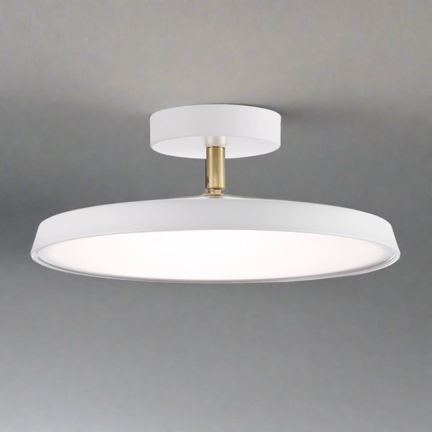 Novus | Contemporary Round Flush Mount Ceiling Light with Flat Panel