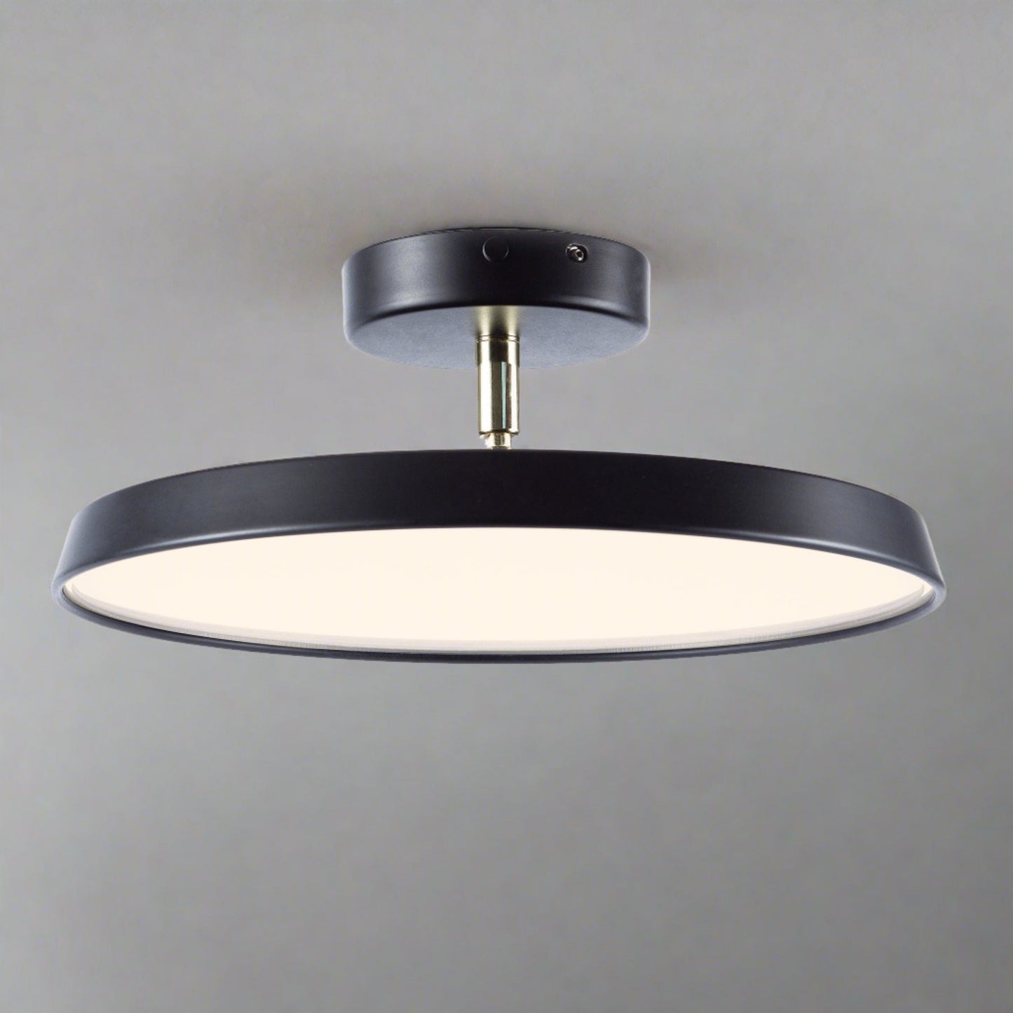 Novus | Contemporary Round Flush Mount Ceiling Light with Flat Panel