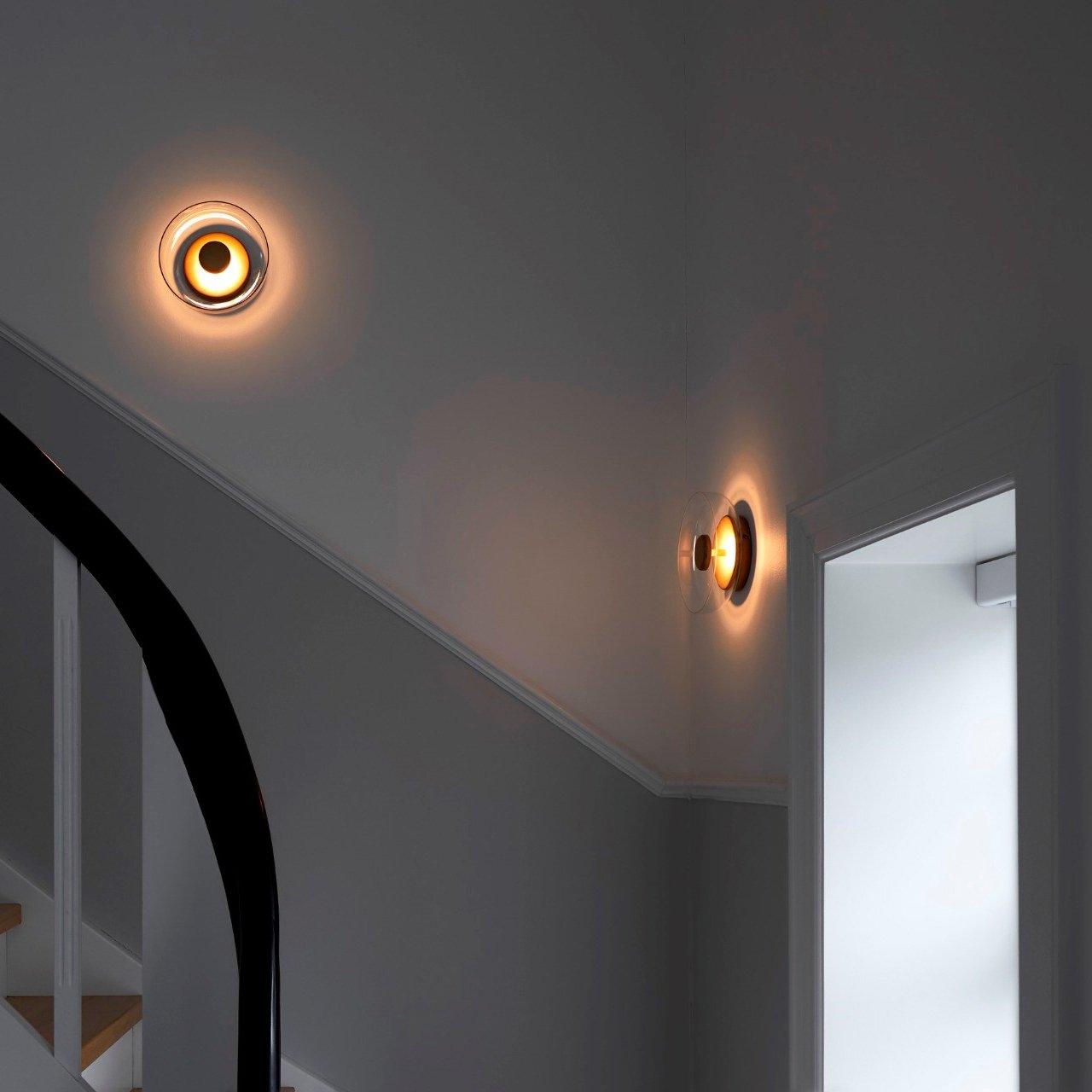Luvia | Nordic Ribbed Glass Art Deco Wall Light