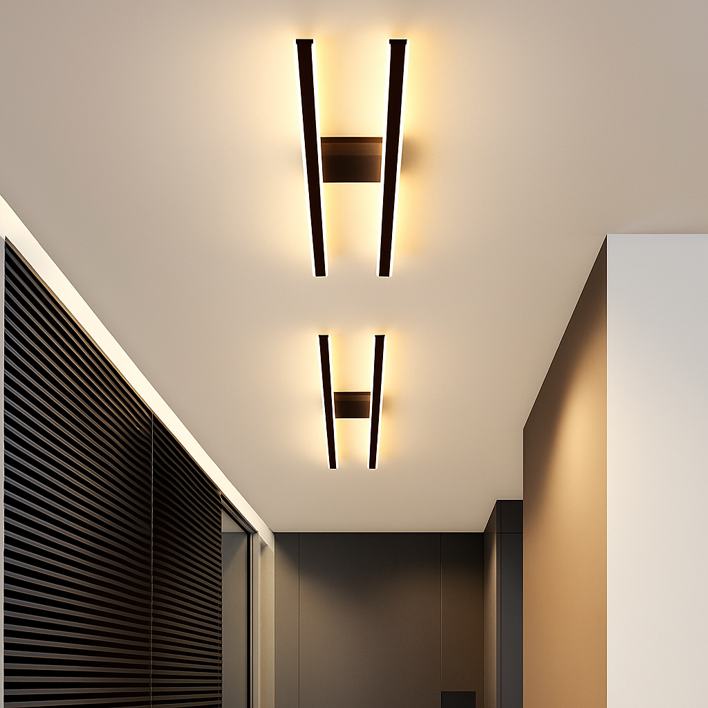 Virelow | Modern Slim Industrial Linear Bar Ceiling Light Fixture