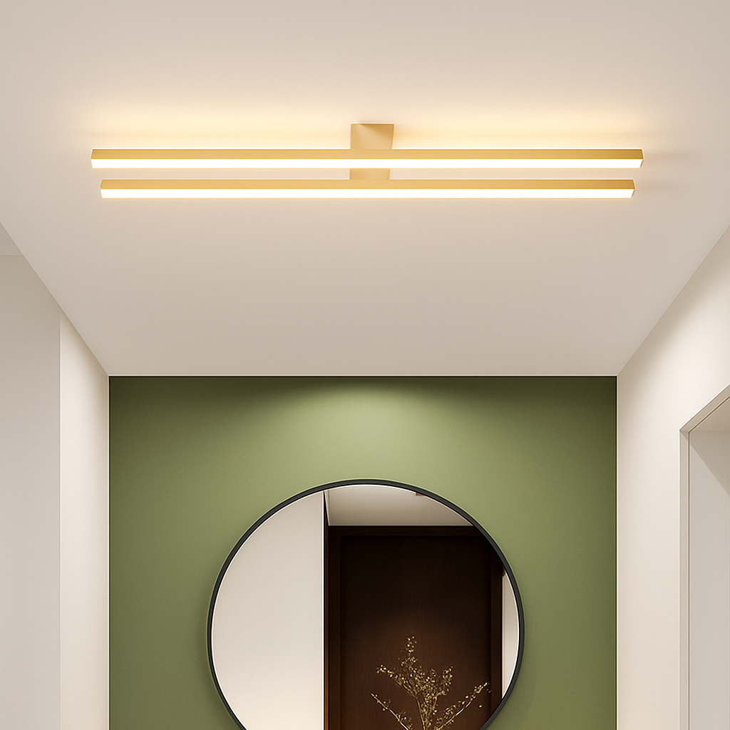 Virelow | Modern Slim Industrial Linear Bar Ceiling Light Fixture