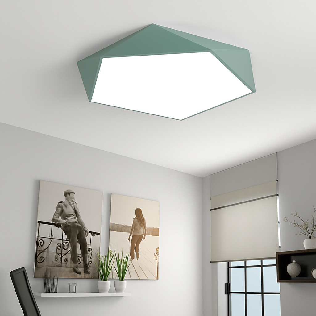 Virelli | Minimalist Flush Mount Geometric LED Ceiling Light