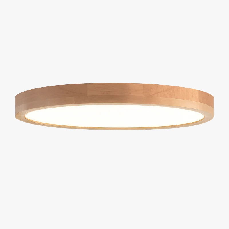 Verlumar | Modern Ultra Slim Round LED Wooden Ceiling Light
