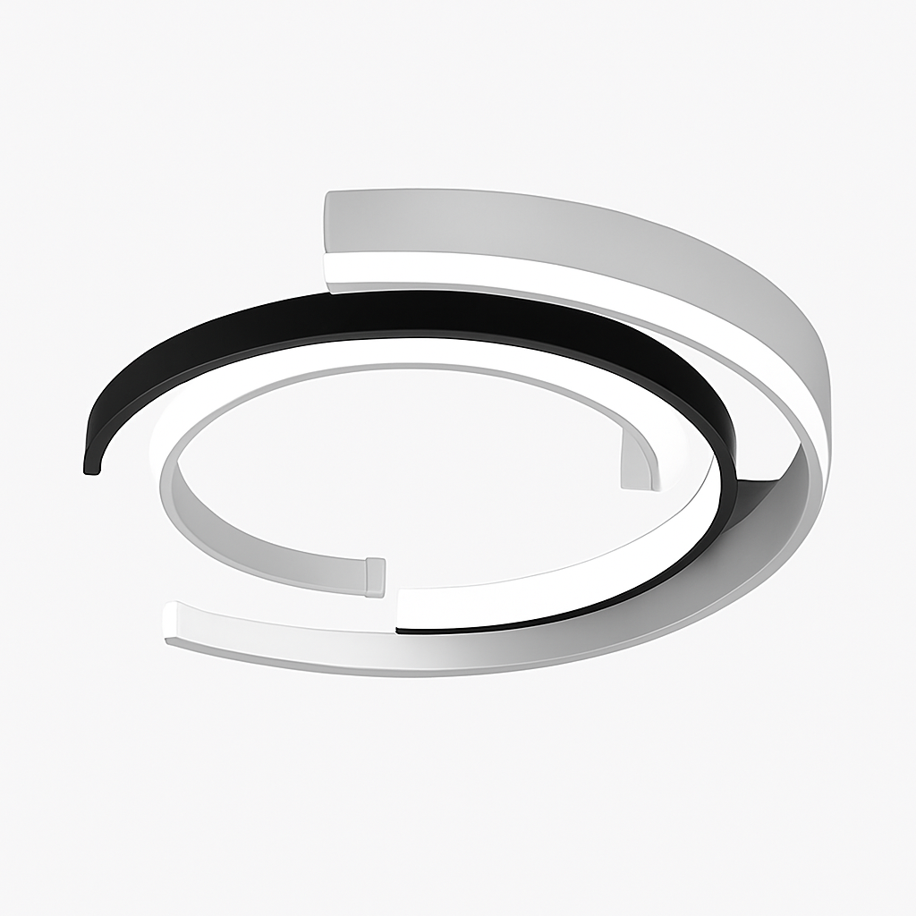 Sarqelle | Modern Circular Arc Ring Flush Mount Ceiling Light