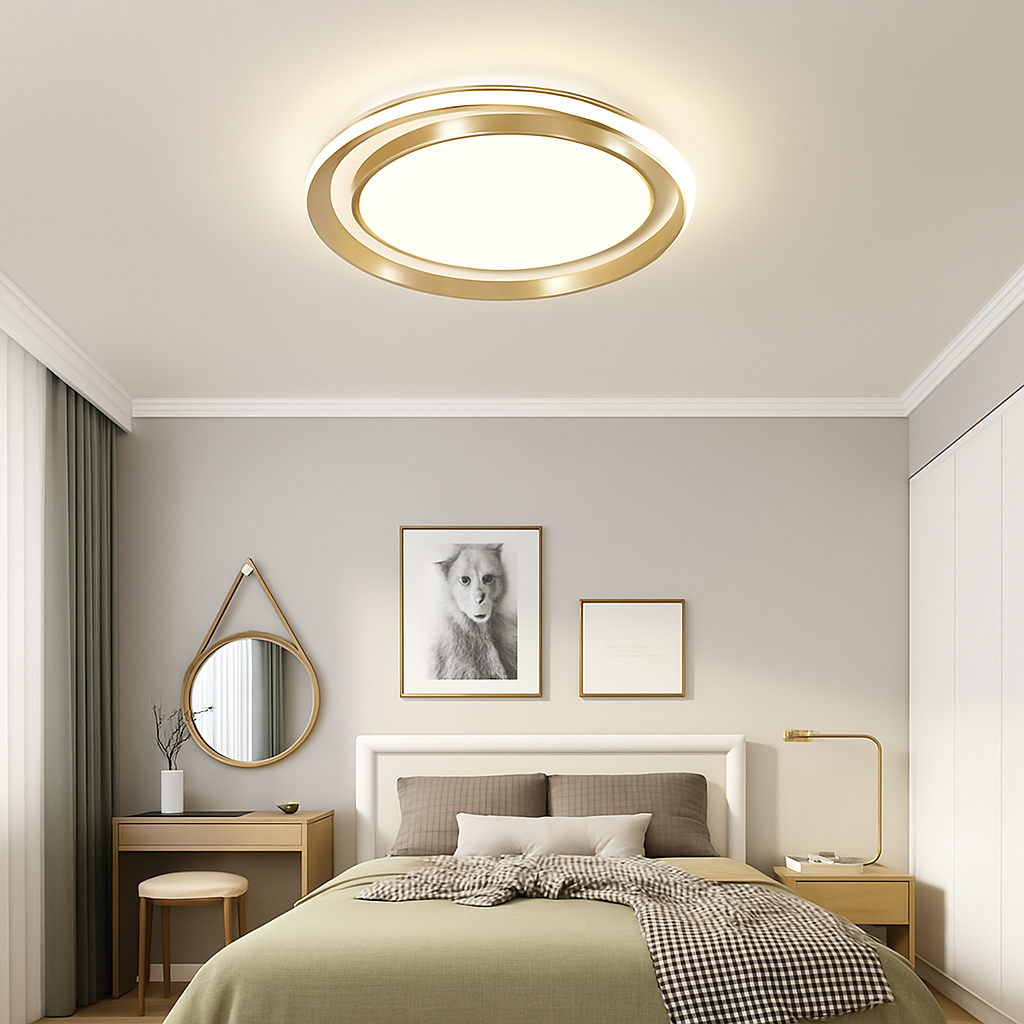 Vandorim | Polished Intersecting Rings Ceiling Light