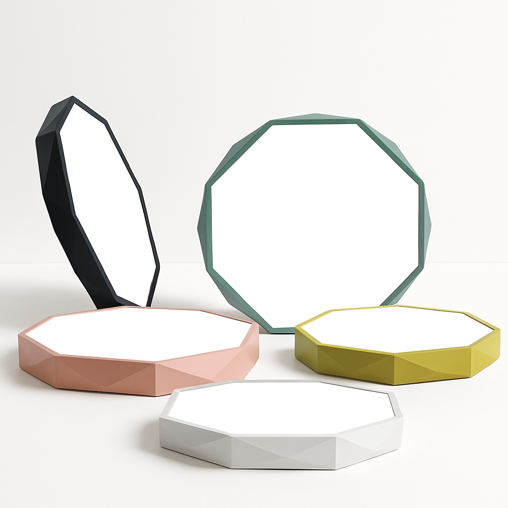 Zynthiar | Ultra Slim Geometric Octagon Acrylic Ceiling Light Fixture