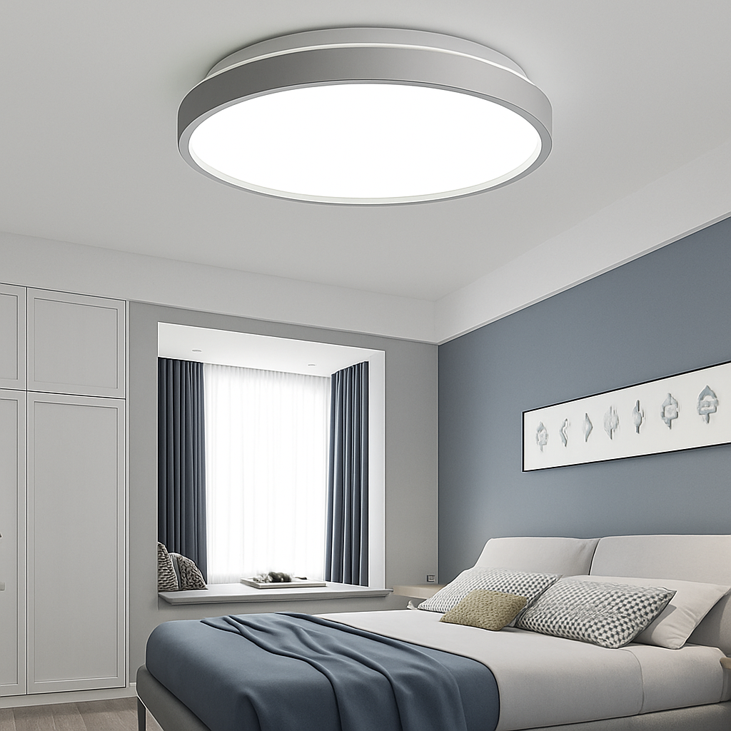 Zyldor | Slim Circular Modern Metal Flush Mount Ceiling Light