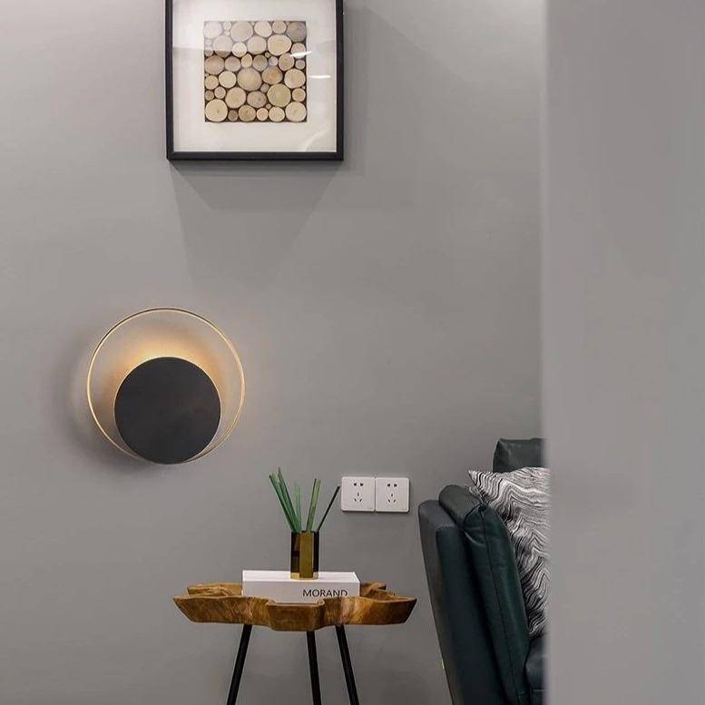 Galathore | Minimalist Celestial Ring Silhouette Wall Light