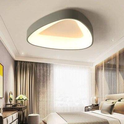 Vaelisom | Geometric Rounded Triangle Modern Flush Mount Ceiling Light