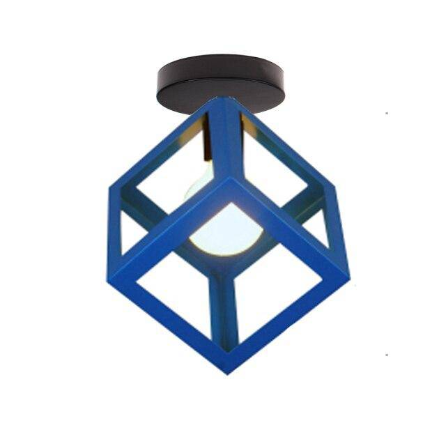 Zorquence | Geometric Cage Industrial Flush Mount Ceiling Light