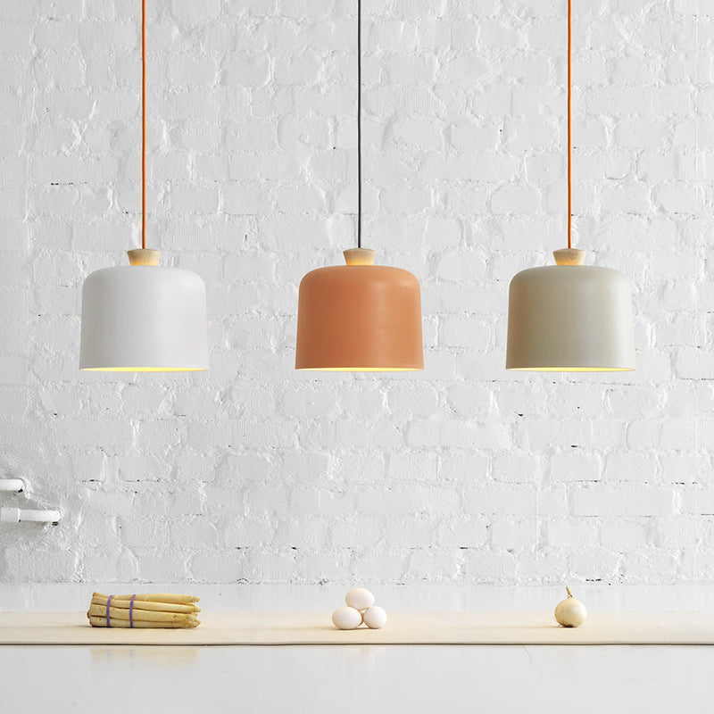 Velderan | Nordic Dome Wood Accent Pendant Light