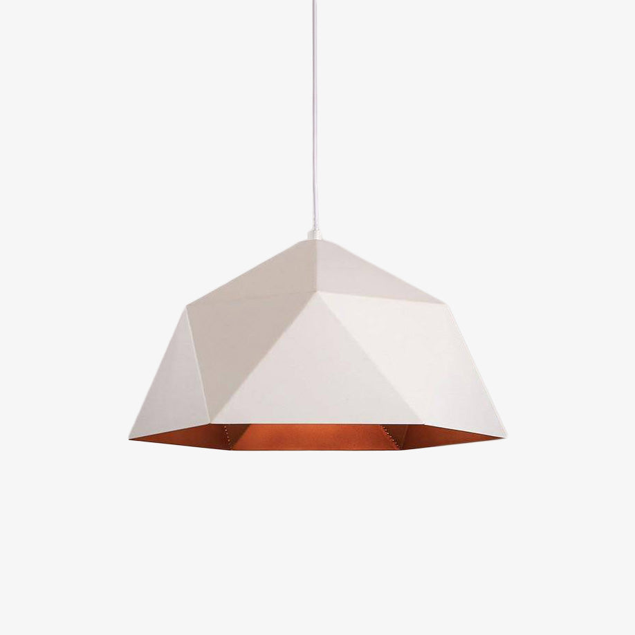 Veldoran | Ribbed Geometric Cone Industrial Metal Pendant Light