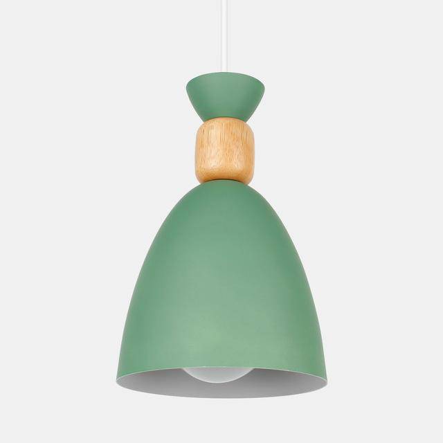 Rhyostel | Nordic Tapered Wood and Metal Pendant Light
