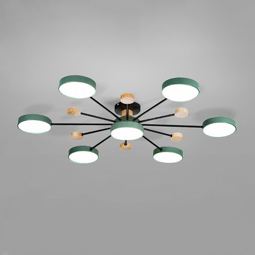 Sylve | Nordic Style Round Flat Panel Ceiling Light