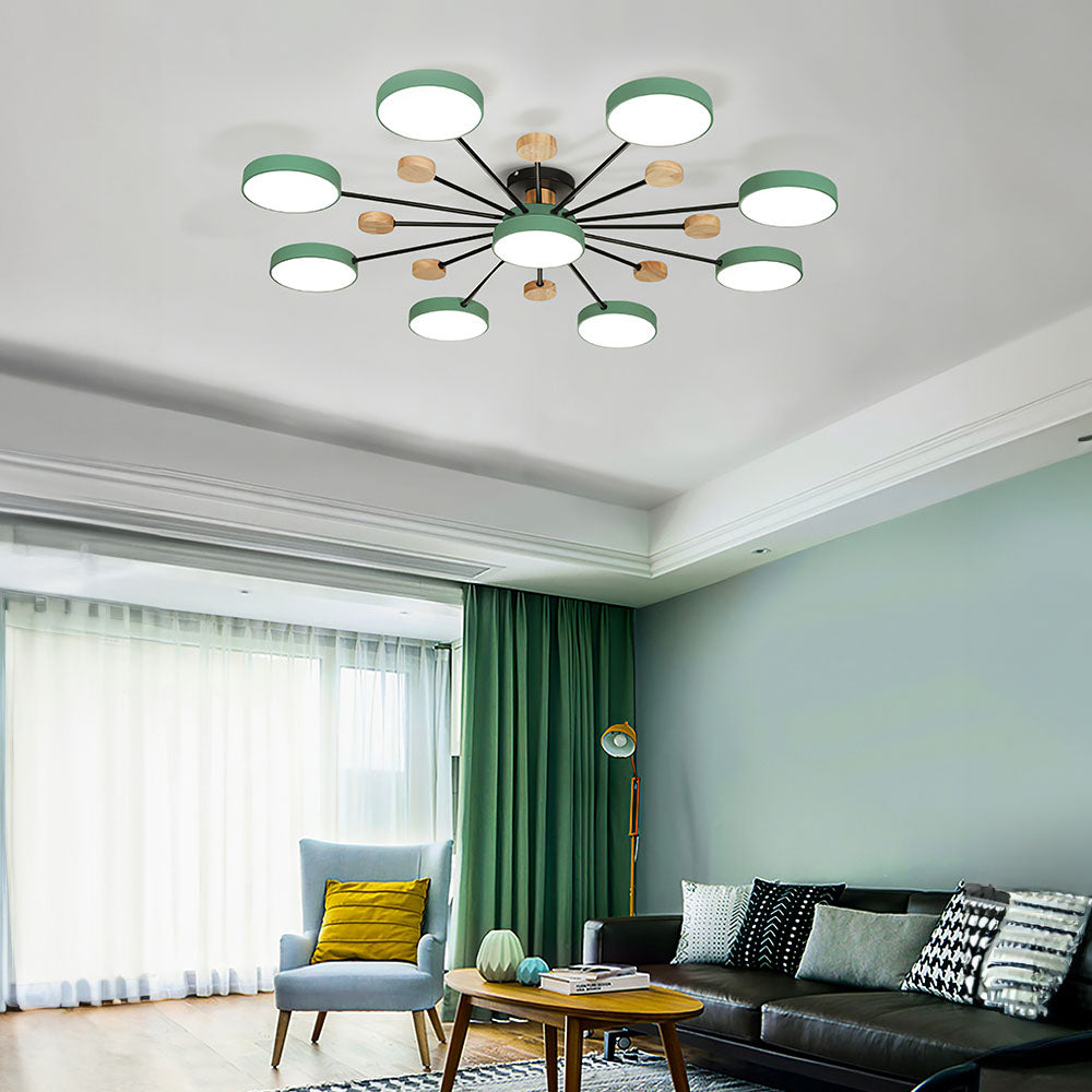Sylve | Nordic Style Round Flat Panel Ceiling Light