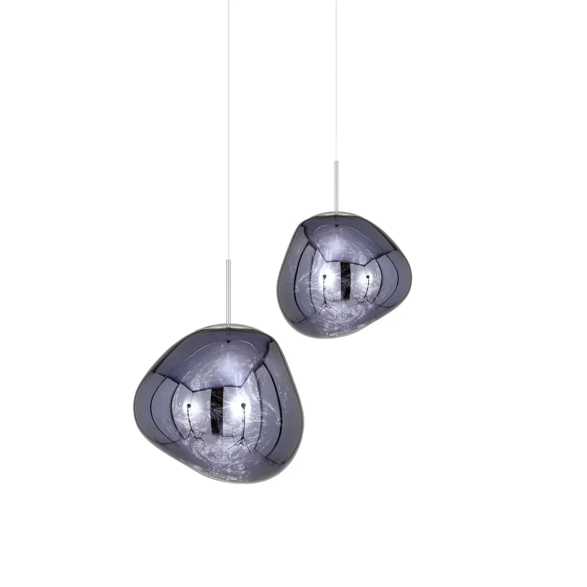 Zora | Modern Abstract Melted Glass Translucent Pendant Light