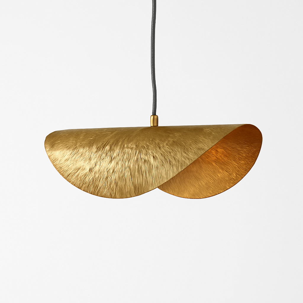Kelsomyr | Textured Lotus Petal Form Retro Pendant Light
