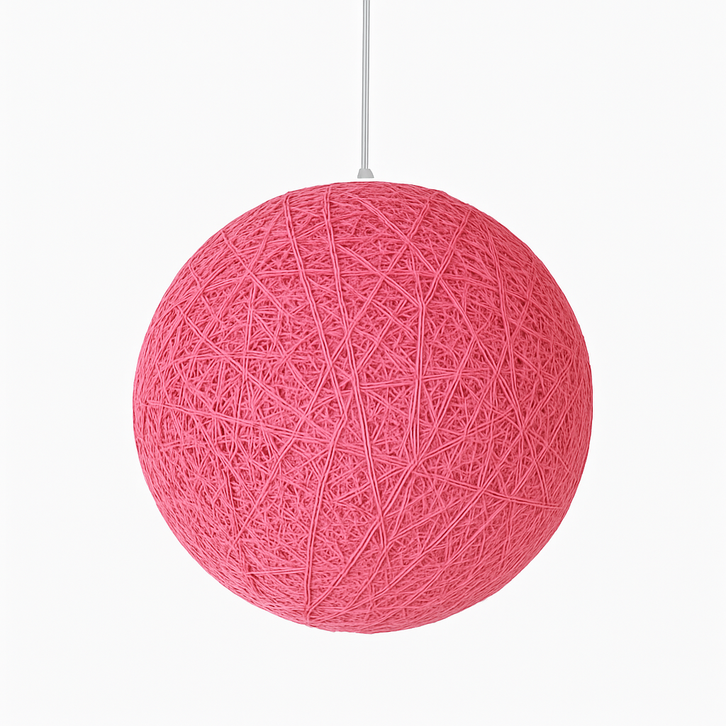 Verithon | Elegant Wicker Paper Cocooning Globe Pendant Light
