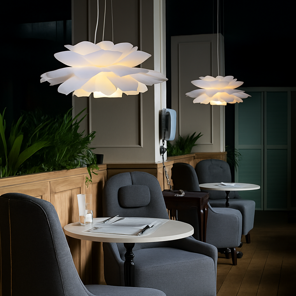 Belvondo | Minimalist Floral Form Layered Pendant Light