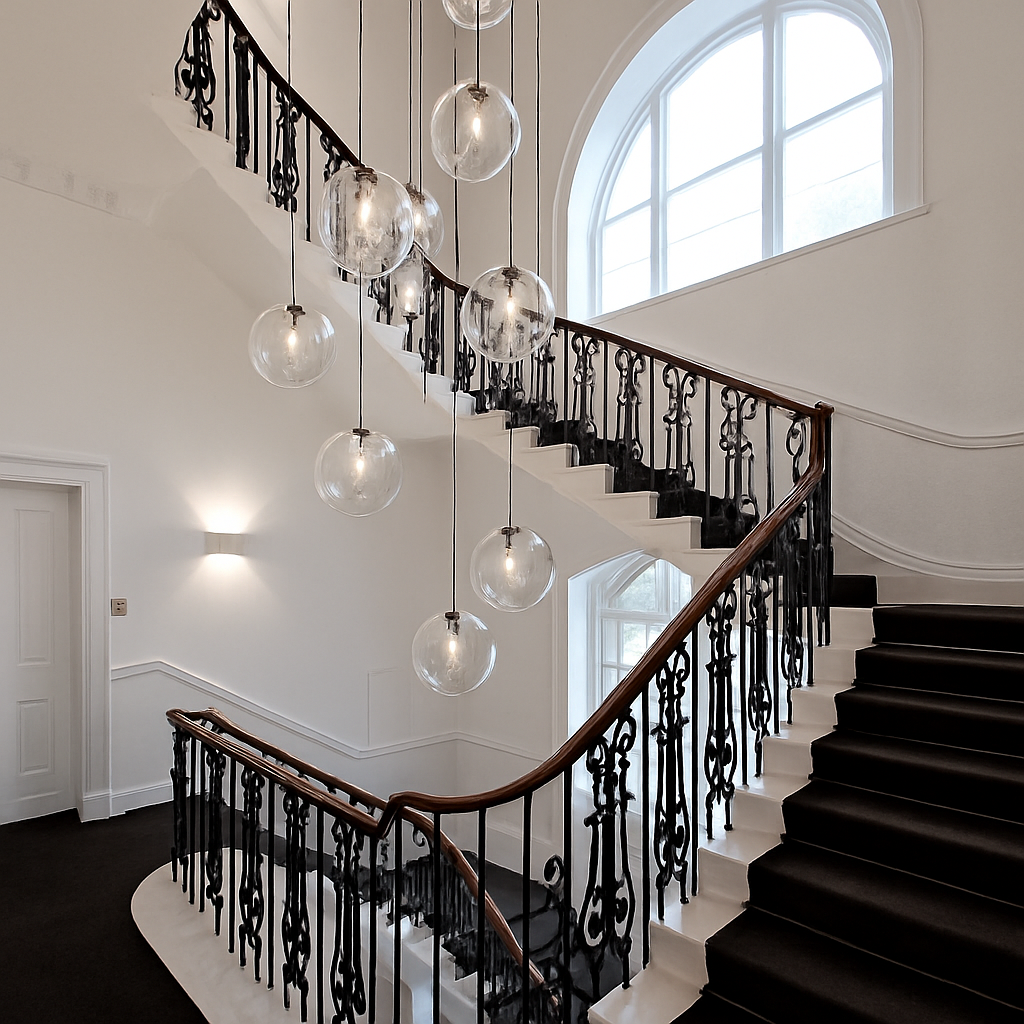 Virellian | Modern Glass Globe LED Pendant Light Sphere