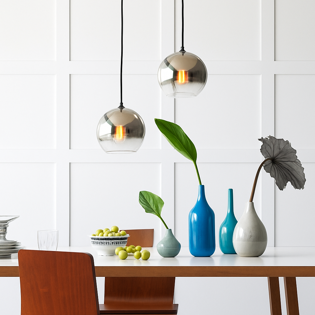 Virelio | Modern Glass Globe Sphere Pendant Ceiling Light Fixture