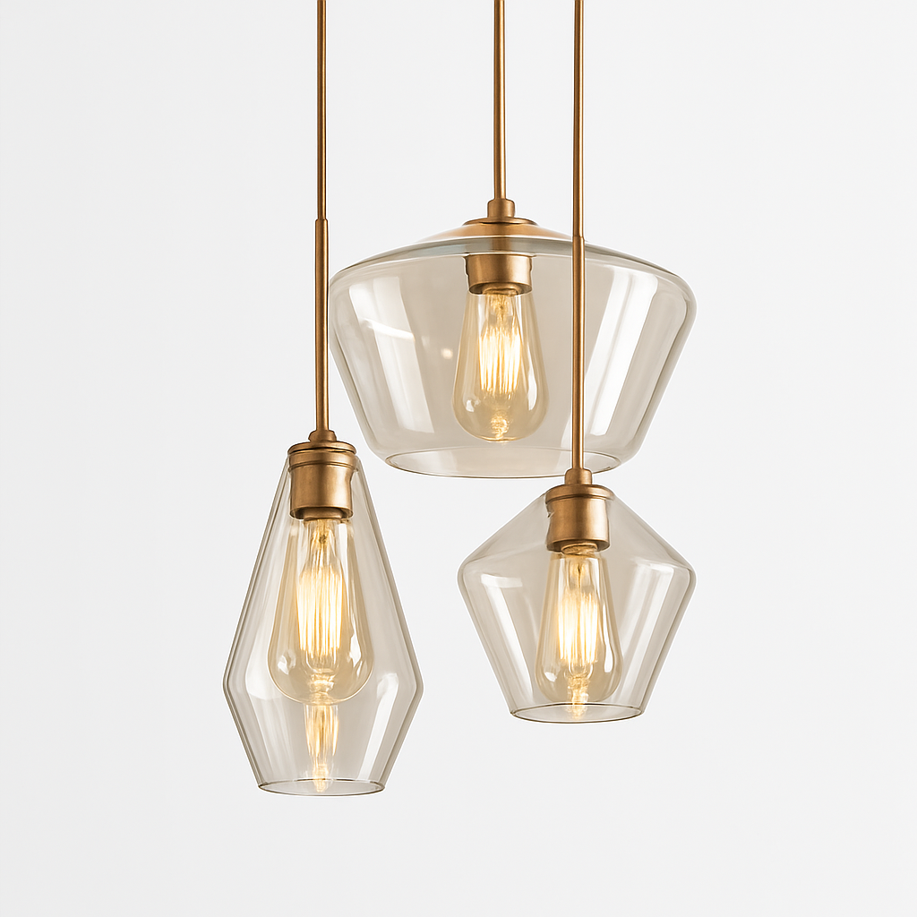 Luvestra | Geometric Spherical Profile Nordic Modern Glass Pendant Light