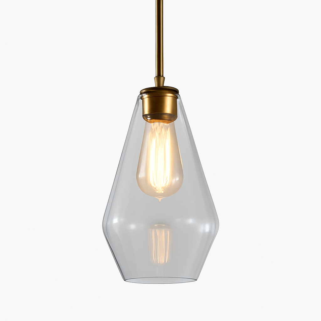 Luvestra | Geometric Spherical Profile Nordic Modern Glass Pendant Light