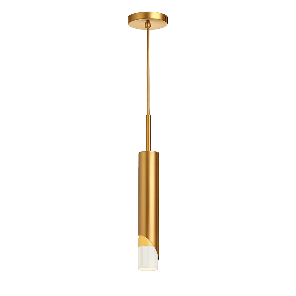 Remivor | Slim Cylindrical Loft Metal Modern Pendant Light Fixture