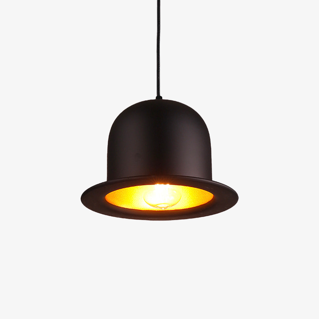 Threllis | Sculptural Hat Shaped Pendant Light with Wide Brim
