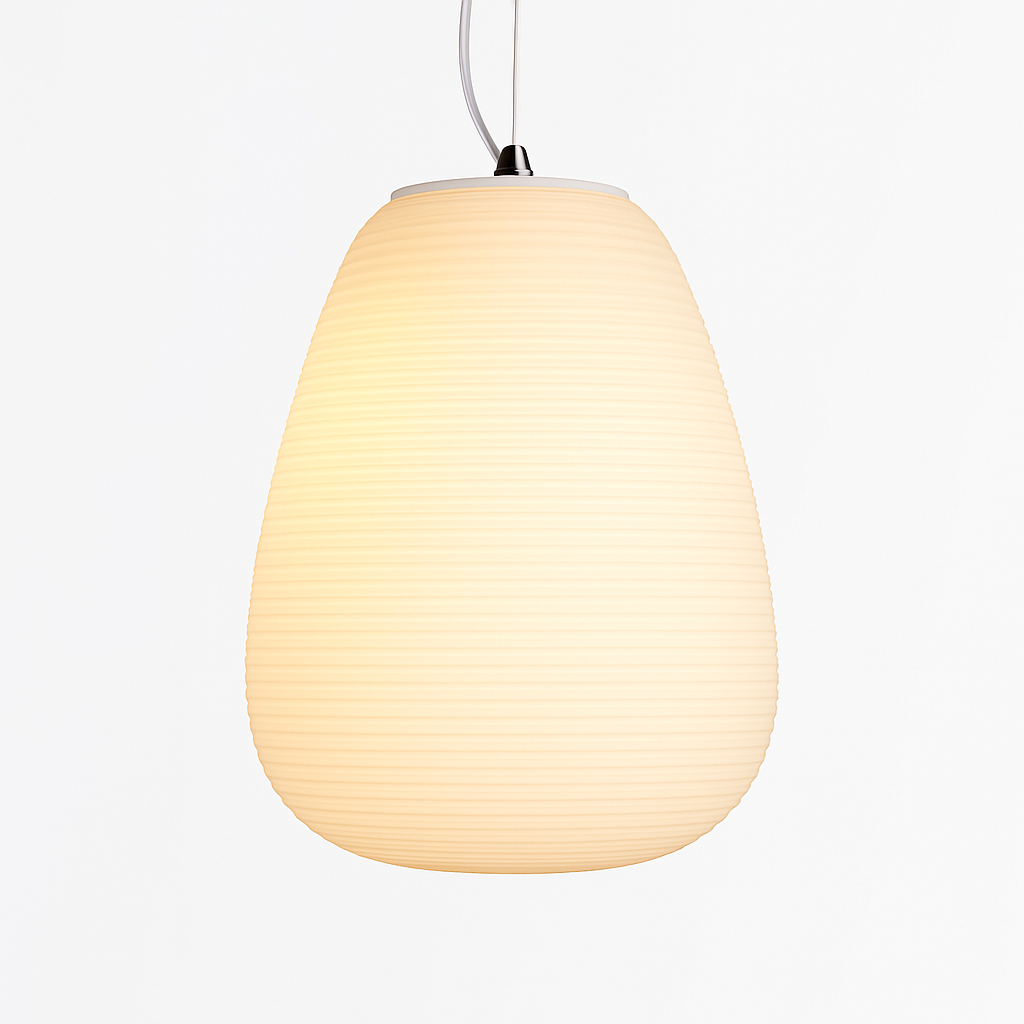 Valmorae | Cocoon Silhouette Frosted Glass Pendant Light