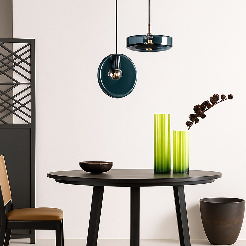 Quenoriz | Nordic Spherical Painted Glass Pendant Light