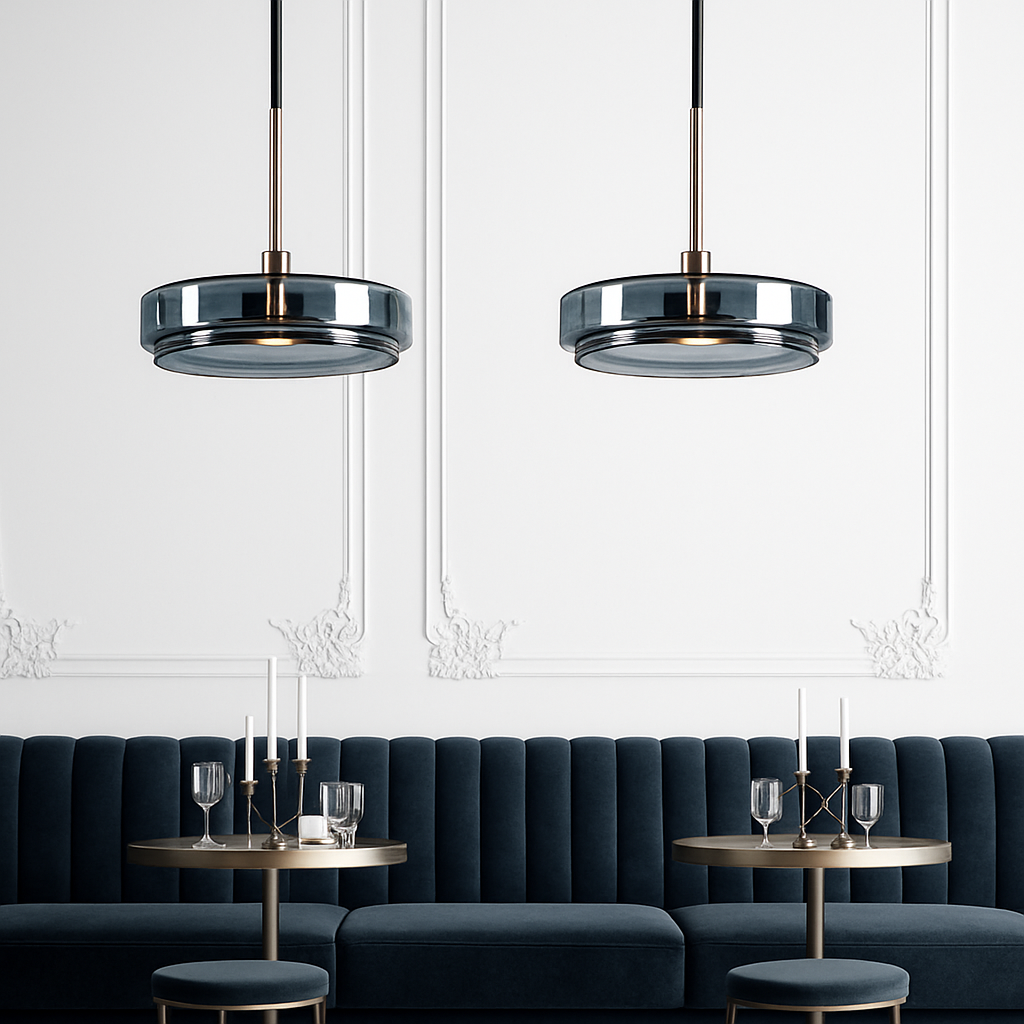 Quenoriz | Nordic Spherical Painted Glass Pendant Light