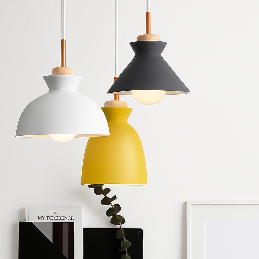 Ferune | Nordic Industrial Metal Shade Pendant Light
