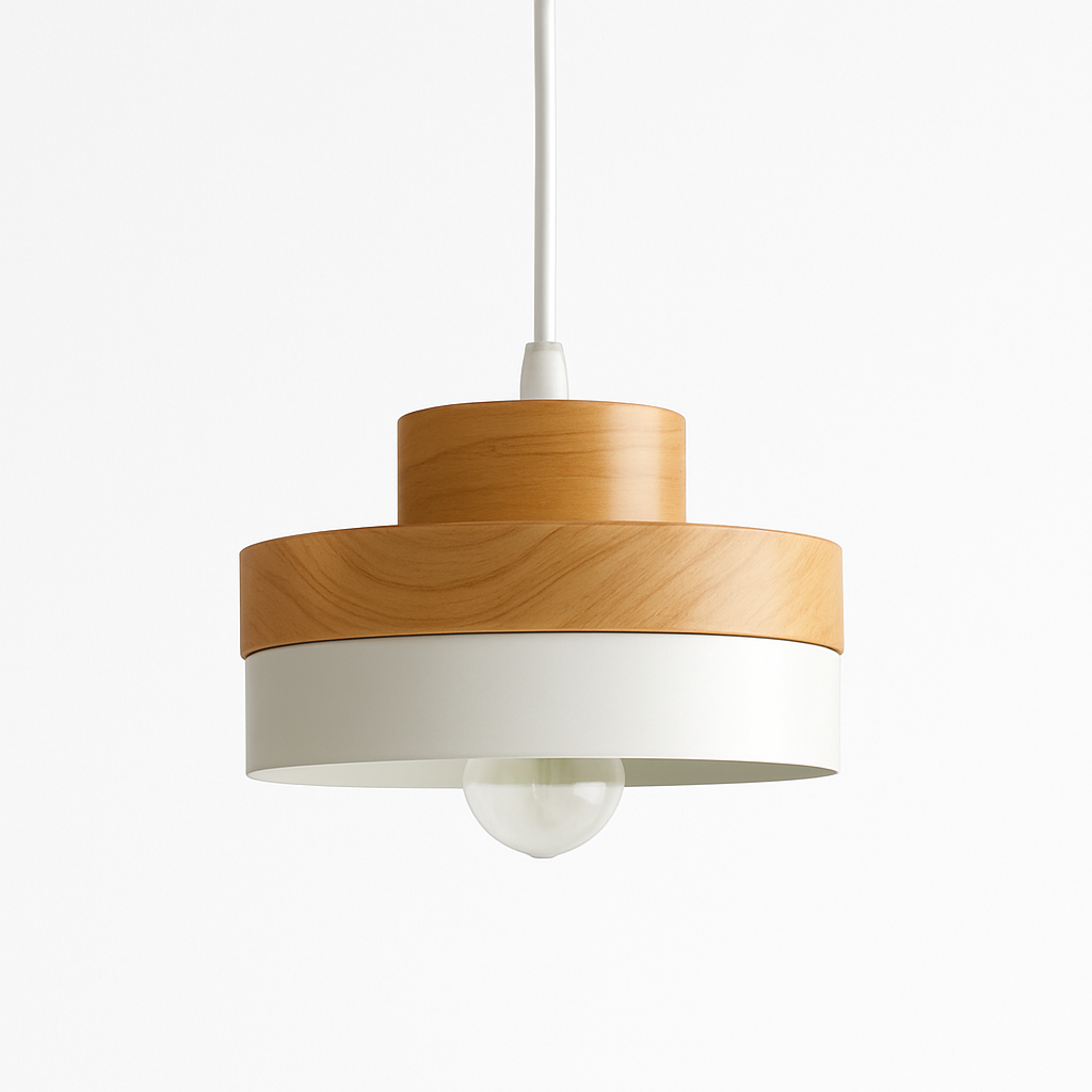 Valdorina | Nordic Minimalist Geometric Wooden Pendant Light
