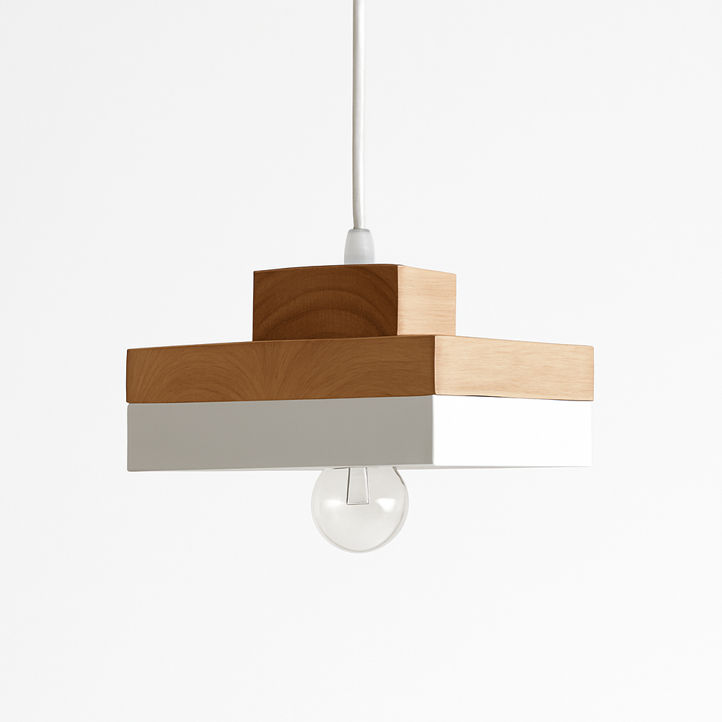 Valdorina | Nordic Minimalist Geometric Wooden Pendant Light