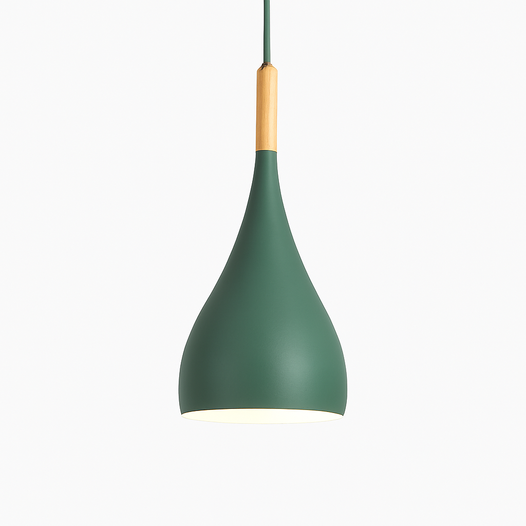 Velrion | Nordic Metal and Wood LED Pendant Ceiling Light