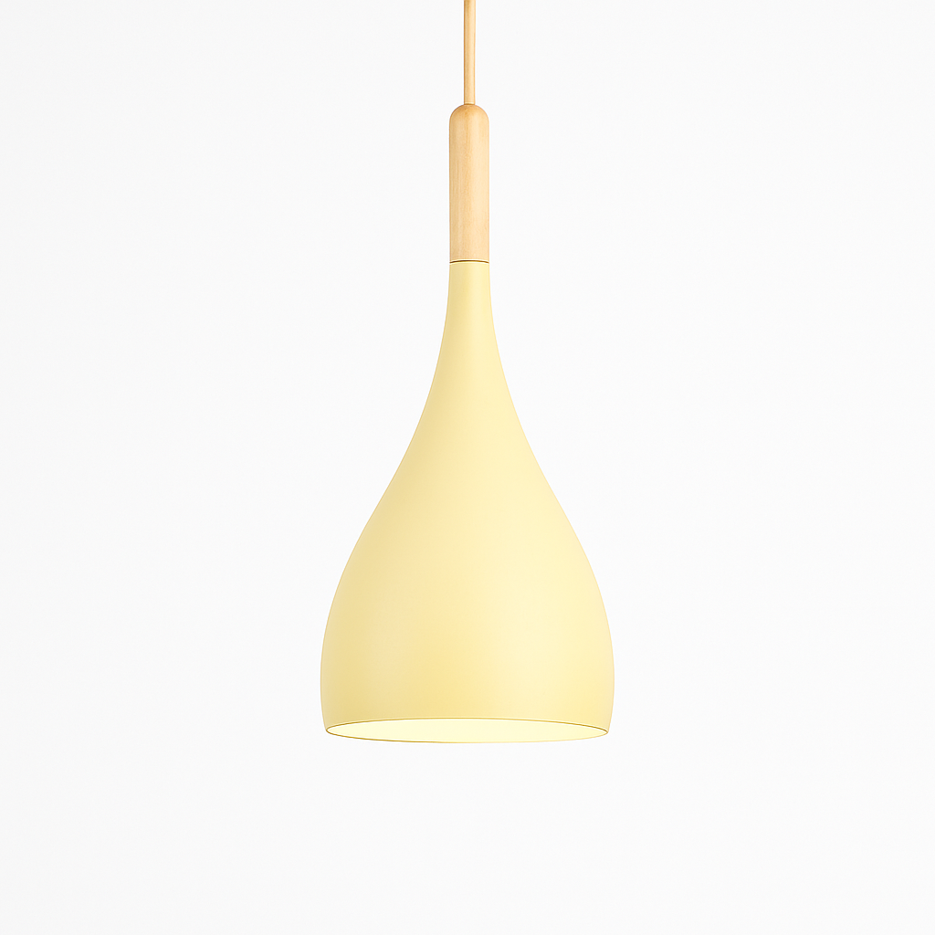 Velrion | Nordic Metal and Wood LED Pendant Ceiling Light