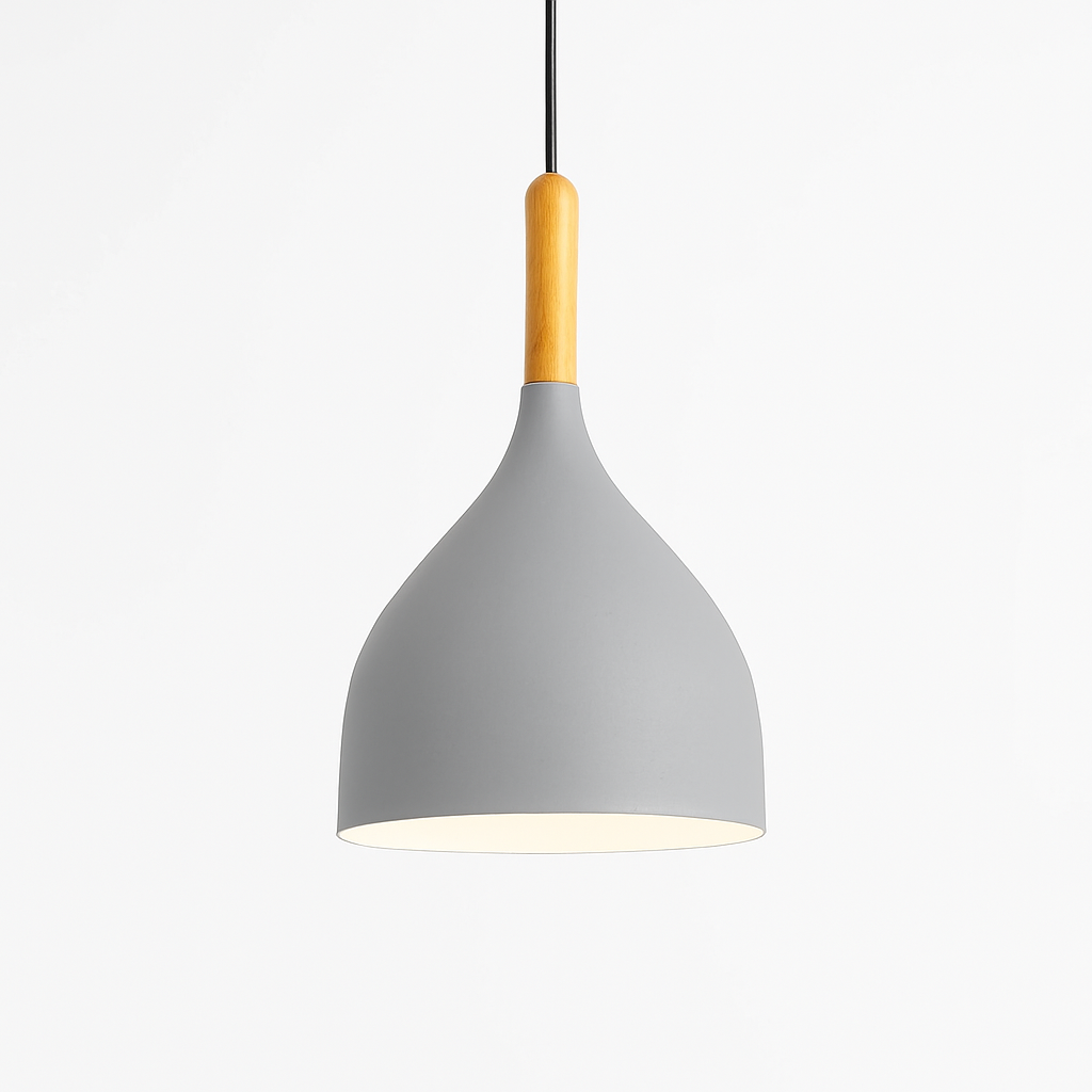 Velrion | Nordic Metal and Wood LED Pendant Ceiling Light