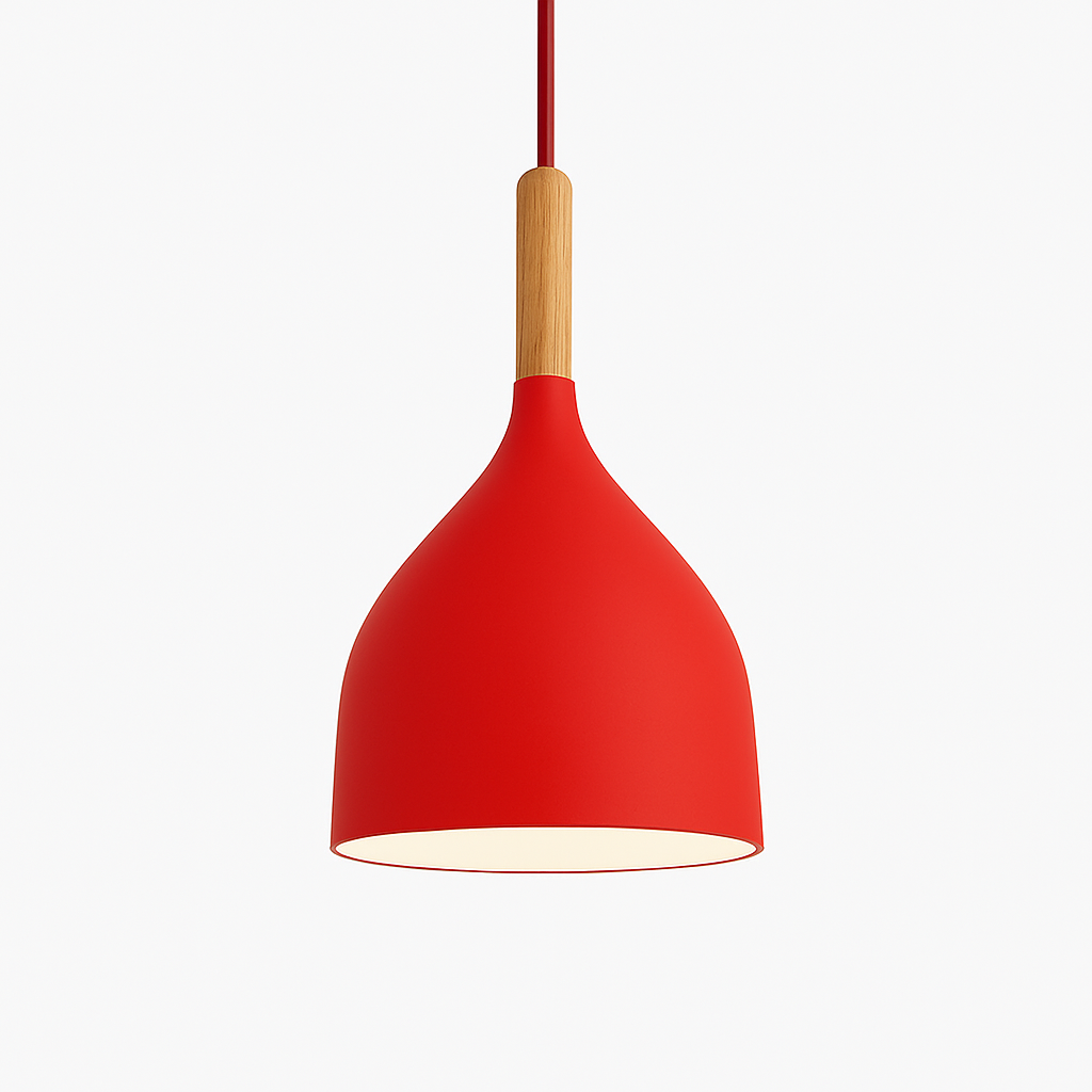 Velrion | Nordic Metal and Wood LED Pendant Ceiling Light