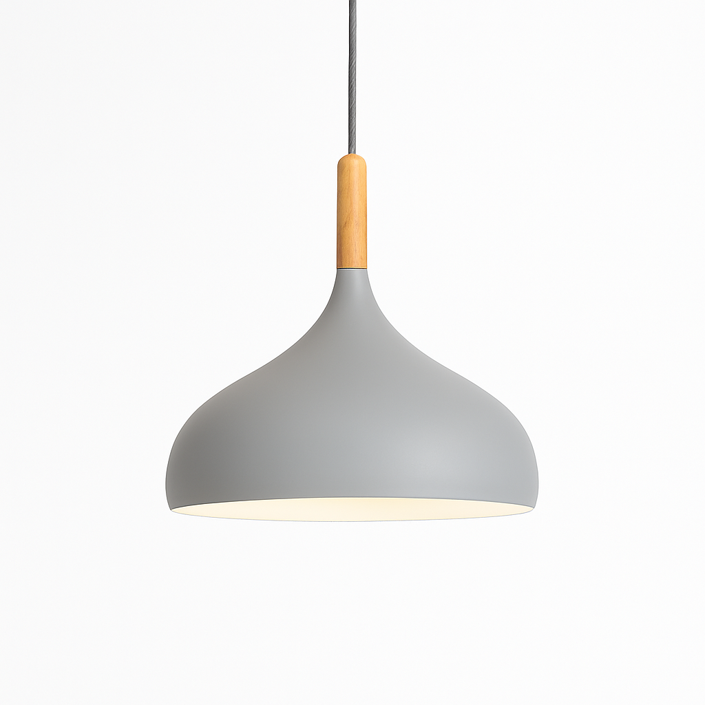 Velrion | Nordic Metal and Wood LED Pendant Ceiling Light