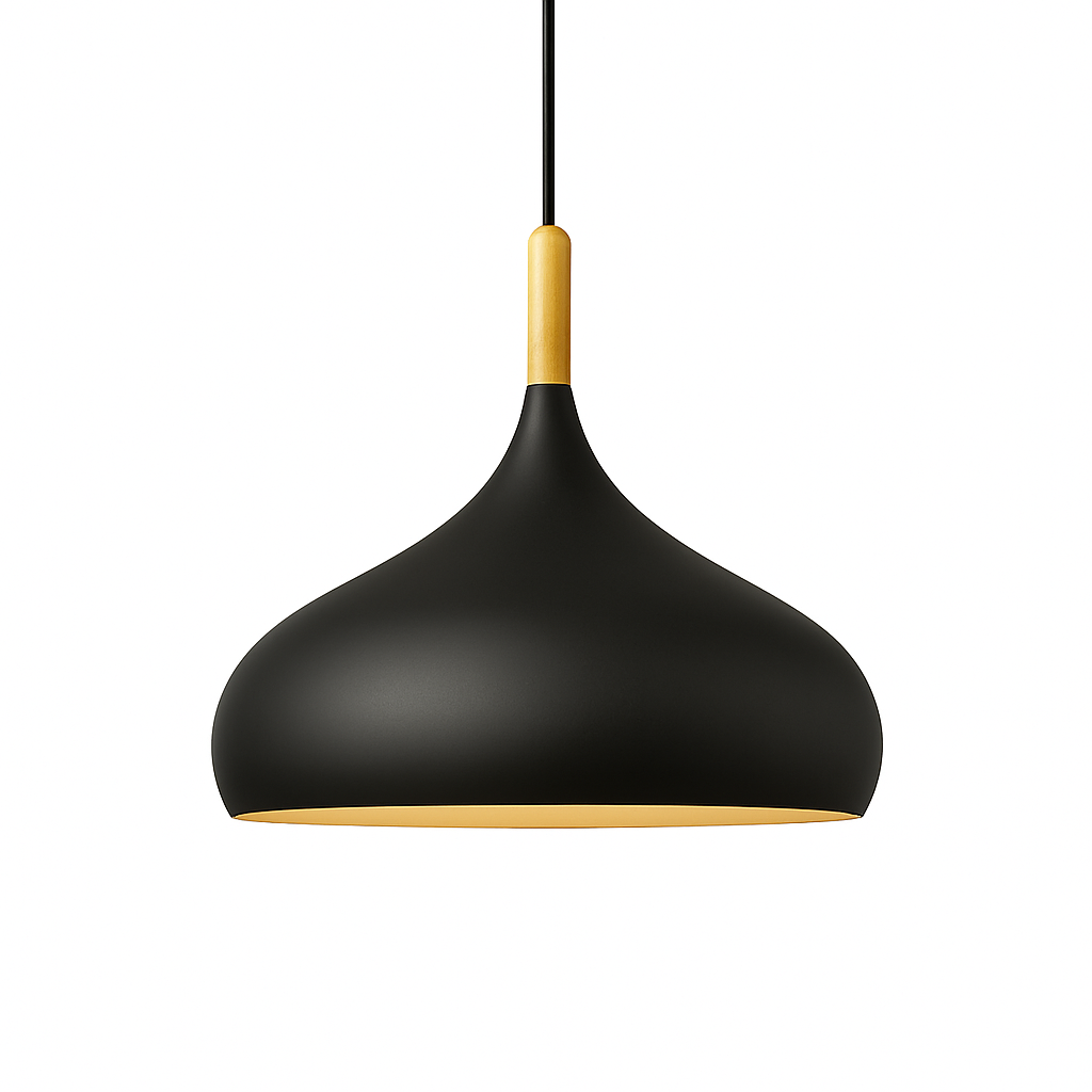 Velrion | Nordic Metal and Wood LED Pendant Ceiling Light