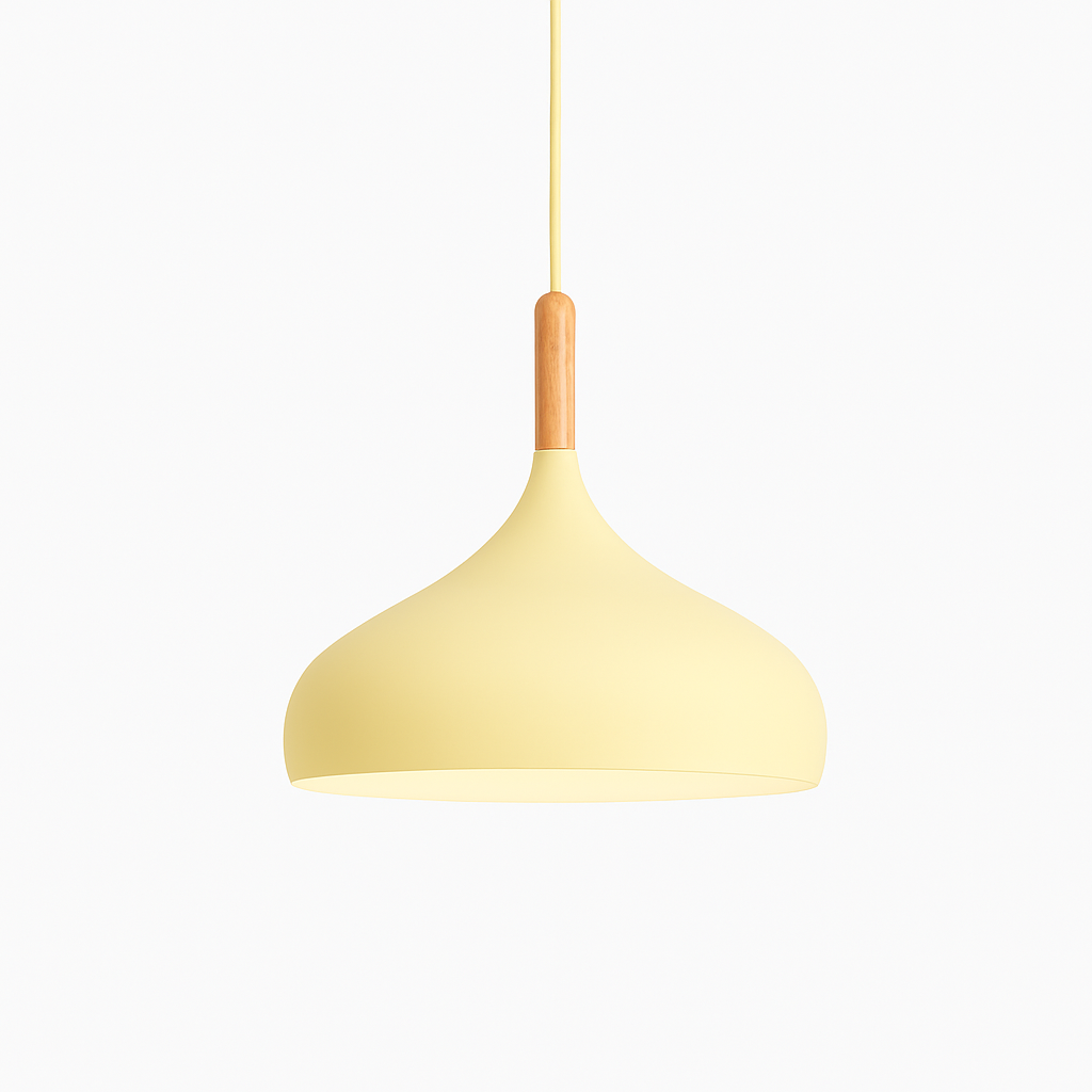 Velrion | Nordic Metal and Wood LED Pendant Ceiling Light