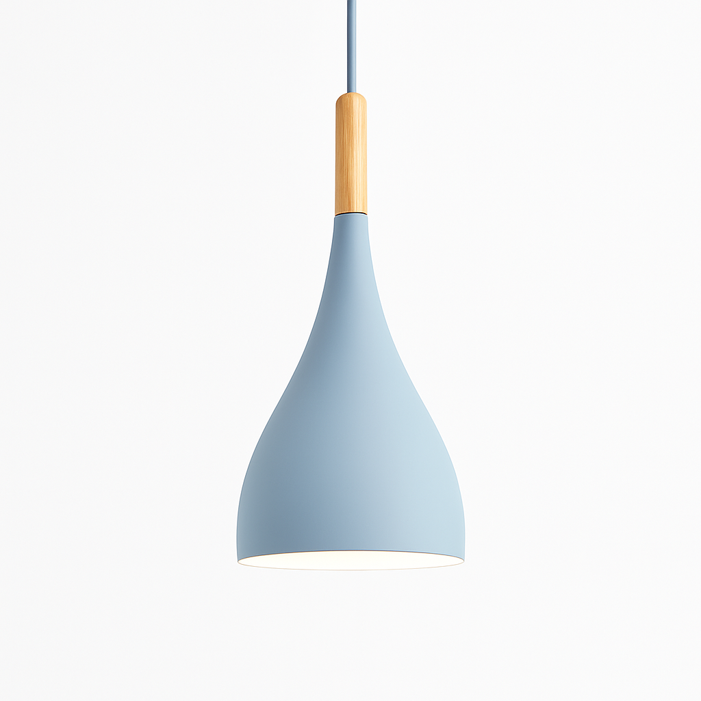 Velrion | Nordic Metal and Wood LED Pendant Ceiling Light