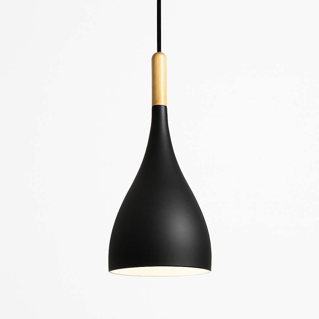 Velrion | Nordic Metal and Wood LED Pendant Ceiling Light
